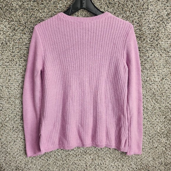 J Jill‎ Sweater Womens XS Purple Knit Crew Neck Pullover Oversized Casual Ladies - Picture 7 of 7